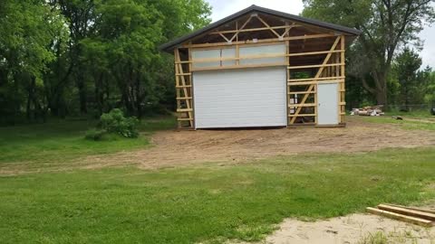 Pole Barn part 3: Doors are in!