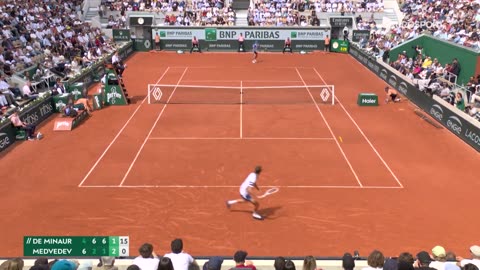 Alex De Minaur vs Daniil Medvedev/ Round 4 /French Open 2024 HIGHLIGHTS!