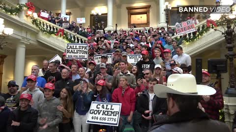 11-19-20. Patriotic Trump Supporters Assemble Inside Georgia's Capital To Stop The Steal.