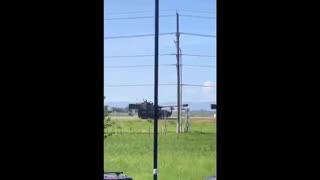 TANKS ON THE HIGHWAY IN IDAHO FALLS