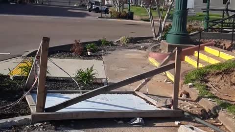 Tornado damage in Dresden, Tennessee