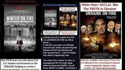 Ukraine On Fire Vs Winter On Fire. Netflix Propaganda