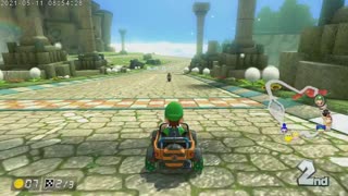 Mario Kart 8 Deluxe Switch Luigi Part 4 Thwomp Ruins