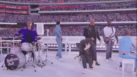 Eminem takes a knee for social justice at Super Bowl