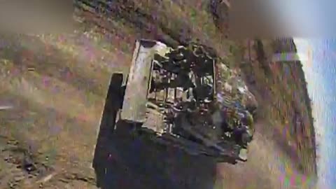 Overloaded APCs Smashed by Ukrainian Drones
