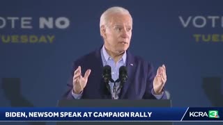 Biden says if Californians don't keep Newsom they'll "get Donald Trump."