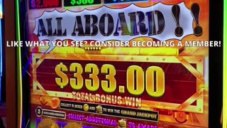BOSS TRAINS!!! #slots #casino #slotmachine #slotwin #jackpot #bonusfeature #casinogames #gambling
