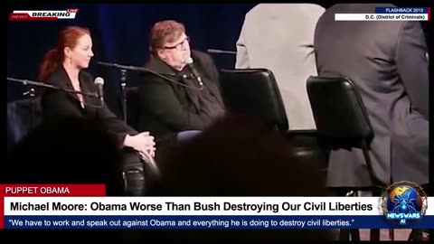 Michael Moore: Obama Worse Than Bush Destroying Our Civil Liberties (But Trump is Hitler!)