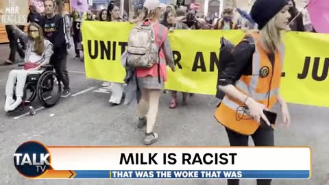A climate activist from Animal Rebellion has said that 'milk is racist!'