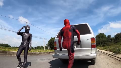 Superheros go to city | Spider-Man, venom , Deadpool they are best friends | 30-minute