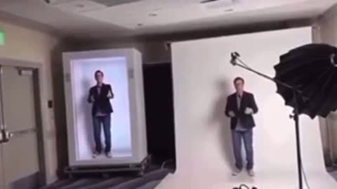 Hologram Portal Demonstrated. What (or to be more exact) who you see may not be real...