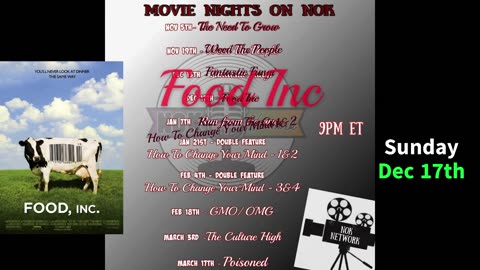 Movie Nights this Sunday @ 9pm et : Food Inc 🎬