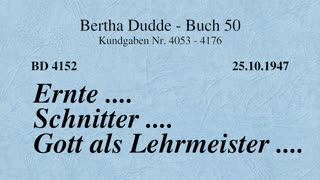 BD 4152 - ERNTE .... SCHNITTER .... GOTT ALS LEHRMEISTER ....