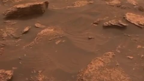 Footage taken from the surface of Mars.