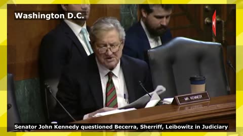 Senator Kennedy questioned Becerra, Sherriff, Leibowitz in Judiciary