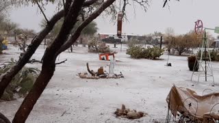 Snow in Three Points, Arizona