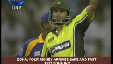 boom boom afridi! shahid afridi perfect hitting 6 balls 6 sixes