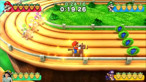 Mario party the top 100 All racing minigames Mario vs luigi vs wario