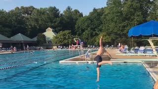 Collab copyright protection - kid on black swim trunks fail dive