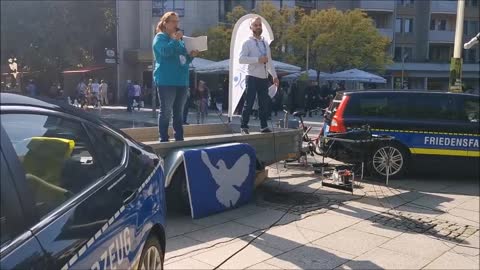 Kundgebung Weltfriedenstag - Dresden, 04.09.2021 - Eröffnung, Reden, Absсhluss