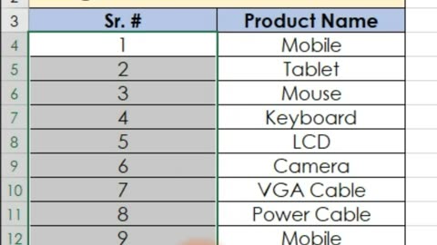 Megic Serial Number in Excel - Auto Fill Serial Number in Excel - Excel Speaks