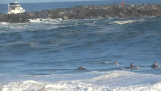 Paddleboarder Daniel Hughes At The Wedge, July 6th, 2014