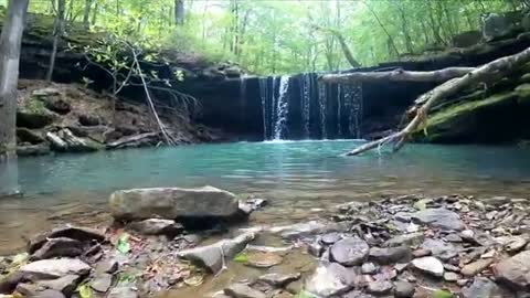 Hidden waterfall in the Ozarks is truly spectacularr