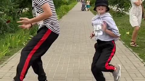 father and daughter dancing