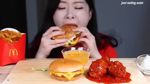 Burger Mukbang ASMR Compilation