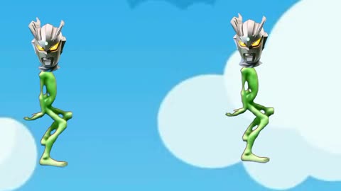 funny video//cartoon with ultraman head dancing funny//🤣