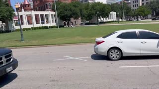 June 24, 2023 - At the Grassy Knoll at Dealey Plaza, Steps Away from Where JFK Was Taken From Us