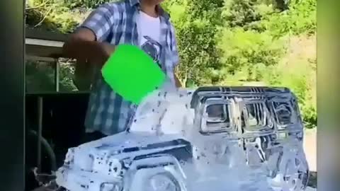 Making ice car