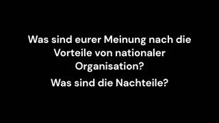 Thinking global or local? Nationalismus oder Globalismus?