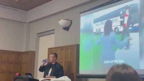 College Student Has Violent Meltdown Over Kamala Harris Meme Presentation