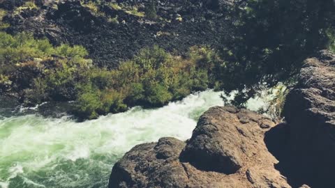 Aerial Shot Of River Flowing