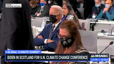 Even MSNBC questions whether Biden fell asleep at the UN climate change conference