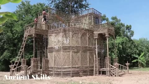 [Full Video] Build Villa House, Twine Water Slide & Swimming Pool For Entertainment Place In Forest