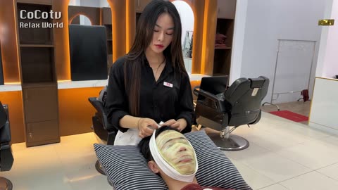 걸그룹인줄...베트남 다낭 제일 이발관에서 제일 예쁜 마사지사 👍 Vietnam Barber beautifulGirl Massage 4k