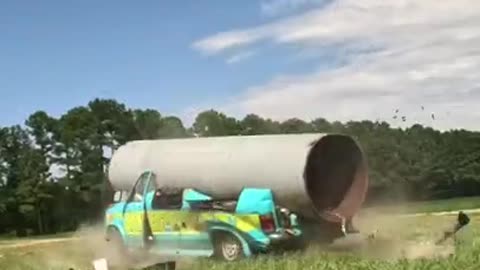 Metal Pipe Vs School Bus