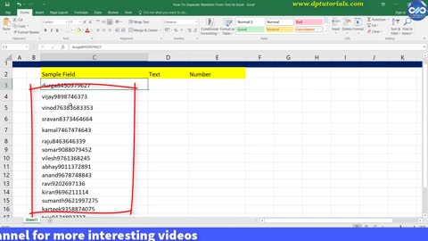 How To Separate Numbers From Text In Excel