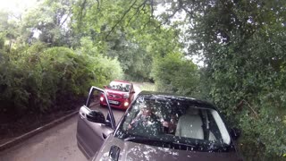Confrontation Between Cyclists and Driver