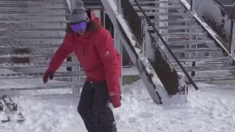 The new trick of the block pole you learned to break? # snowboarding