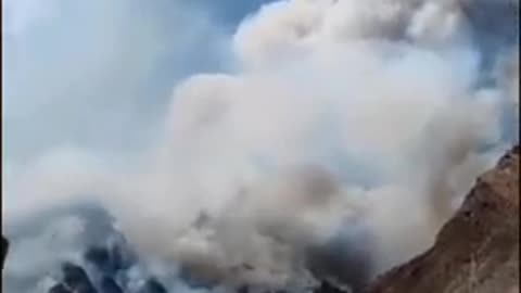 A Forest Fire Broke Out In The Direction Of Yajiang In Sichuan Province, China (16.03.2024)