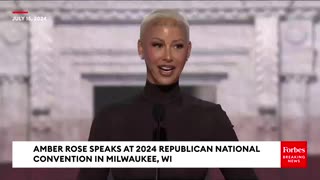 Amber Rose Speaks To The RNC: 'The Media Has Lied To Us About Donald Trump'