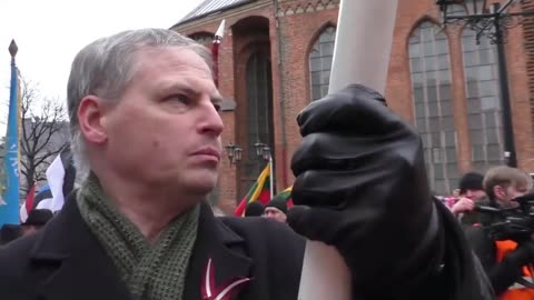 Latvia Nazi SS March - Riga 2016, featuring Graham