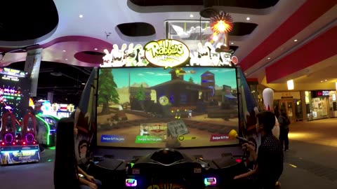 Arcade Game Play Rabbids Hollywood NEW Release!