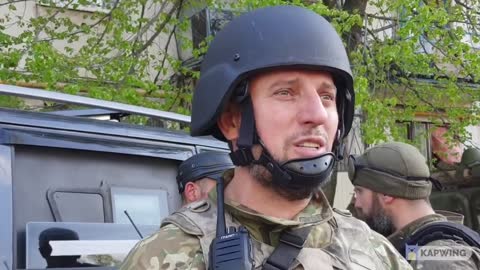 Sweep of residential areas of Rubezhny by fighters of the Chechen special forces unit "Akhmat".