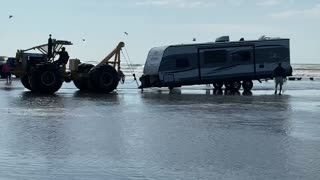 Saving Multiple Vehicles Stuck on the Beach