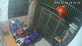 Thieves Break Locked Gate to Swipe Motorcycles
