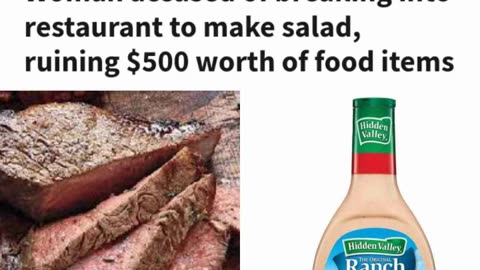 Ranch dressing on a steak?!